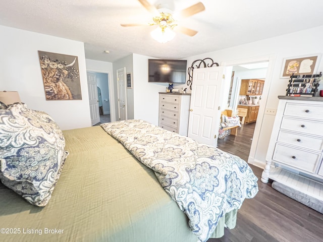 173 Megan Way, Falls Of Rough, KY 40119 - bedroom featuring dark wood-type flooring and a ceiling fan