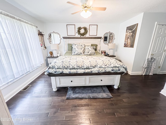 173 Megan Way, Falls Of Rough, KY 40119 - bedroom with dark wood-style floors and a ceiling fan