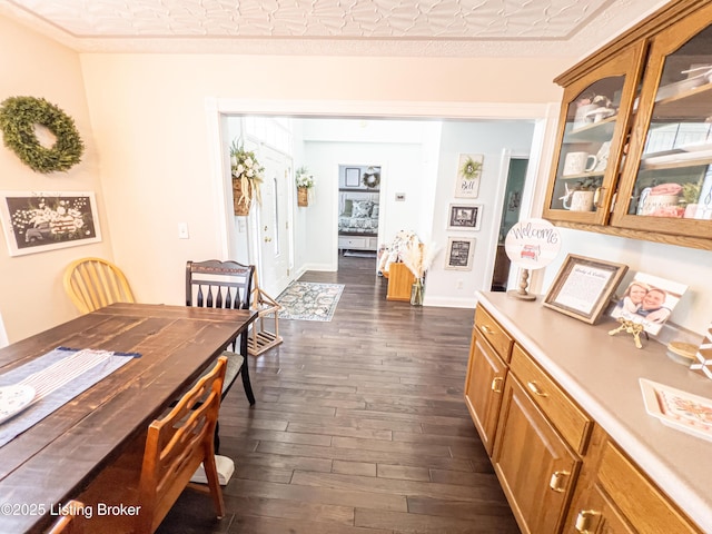 173 Megan Way, Falls Of Rough, KY 40119 - dining room featuring dark wood-type flooring and baseboards