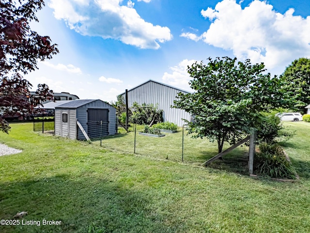 173 Megan Way, Falls Of Rough, KY 40119 - view of grassy yard with a storage shed