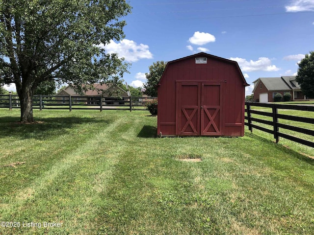 1600 Normandy Rd, Taylorsville, KY 40071 - view of shed with a fenced backyard