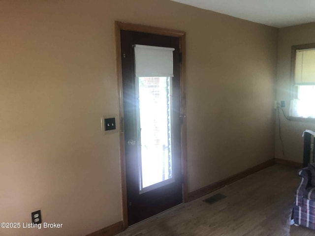 1600 Normandy Rd, Taylorsville, KY 40071 - entrance foyer with wood finished floors and baseboards