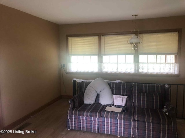 1600 Normandy Rd, Taylorsville, KY 40071 - sitting room featuring wood finished floors and baseboards