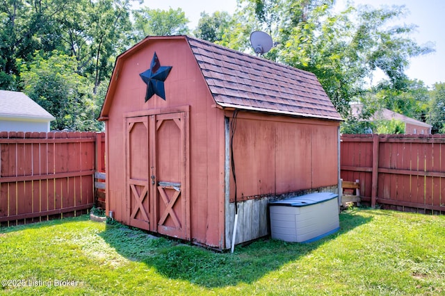 9602 Willowwood Way, Louisville, KY 40299 - view of shed featuring a fenced backyard
