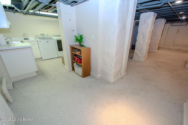 1211 Everett Ave, Louisville, KY 40204 - finished basement featuring independent washer and dryer and light carpet