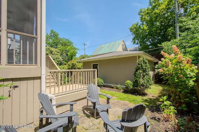 1211 Everett Ave, Louisville, KY 40204 - view of yard featuring stairs and a patio