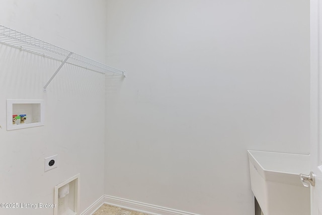 14518 Lake Village Dr Unit 4B, Louisville, KY 40299 - laundry room with electric dryer hookup and hookup for a washing machine