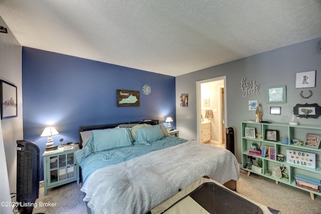 9315 Loch Lea Ln Unit B, Louisville, KY 40291 - carpeted bedroom featuring a textured ceiling and ensuite bathroom