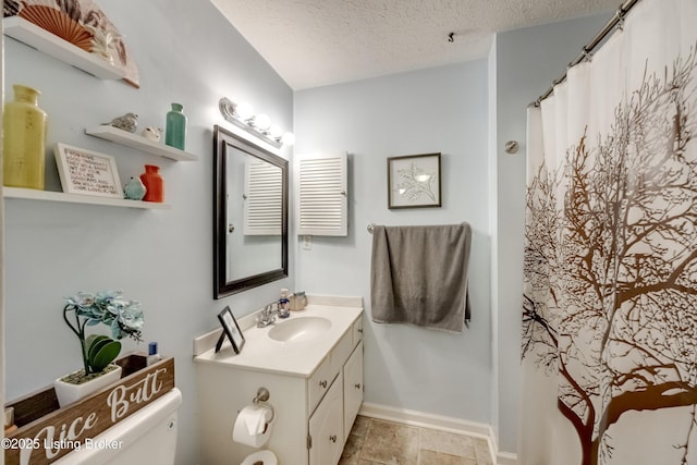 9315 Loch Lea Ln Unit B, Louisville, KY 40291 - full bath with vanity, a textured ceiling, and a shower with curtain