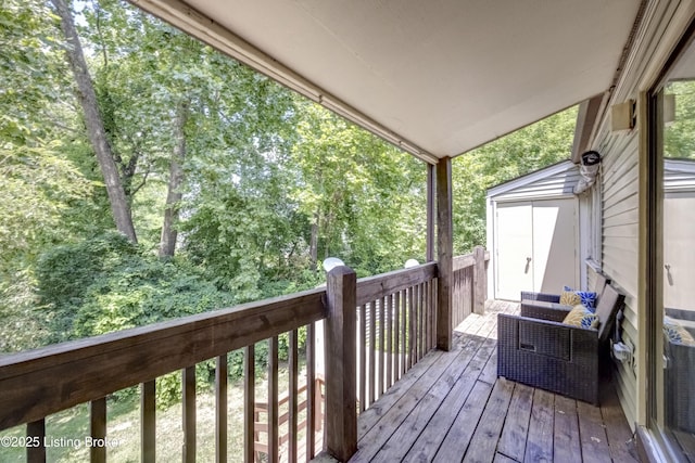 9315 Loch Lea Ln Unit B, Louisville, KY 40291 - view of wooden deck