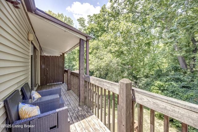 9315 Loch Lea Ln Unit B, Louisville, KY 40291 - view of wooden terrace