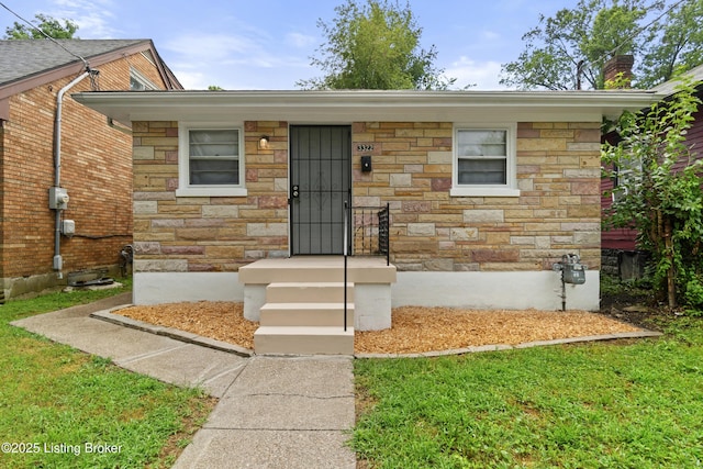 3322 Virginia Ave, Louisville, KY 40211 - view of front of house with stone siding and a chimney