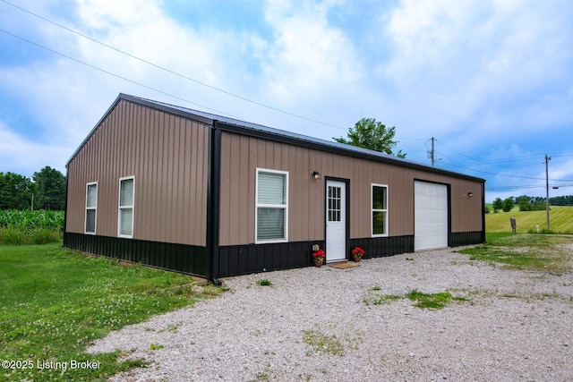 650 Midway Rd, Guston, KY 40142 - view of side of home featuring a detached garage