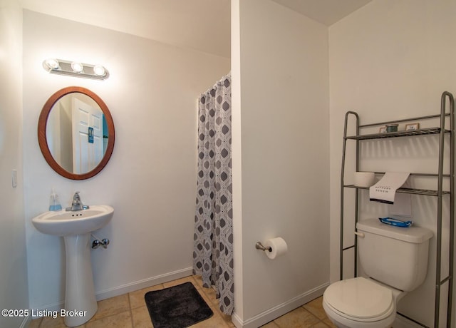 650 Midway Rd, Guston, KY 40142 - full bathroom featuring tile patterned floors and curtained shower