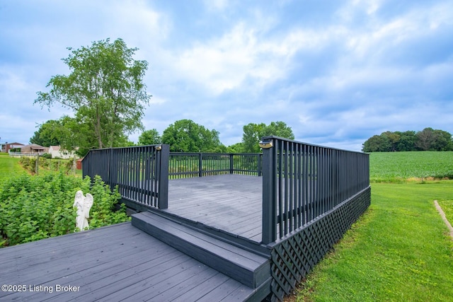650 Midway Rd, Guston, KY 40142 - deck with a lawn