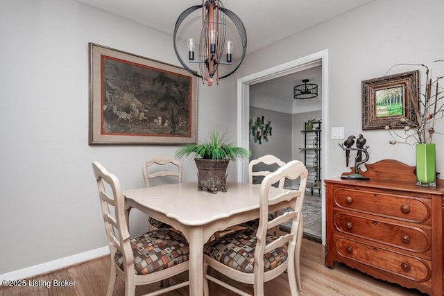 1701 Quarry Hill Rd, Louisville, KY 40213 - dining area featuring a chandelier and light wood-style floors