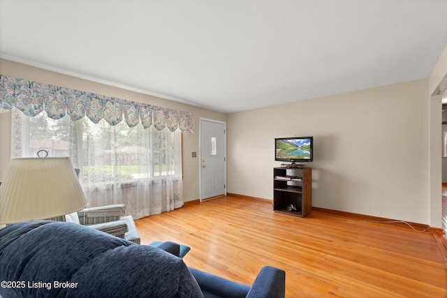 8703 Fernview Dr, Louisville, KY 40291 - living area with light wood-style floors and baseboards