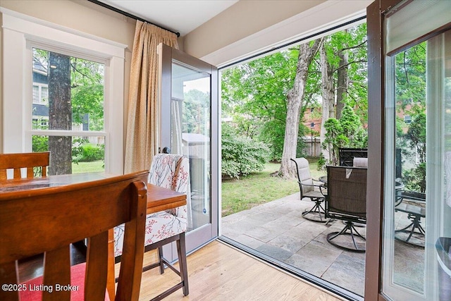 2449 Ransdell Ave, Louisville, KY 40204 - doorway to outside featuring light wood finished floors