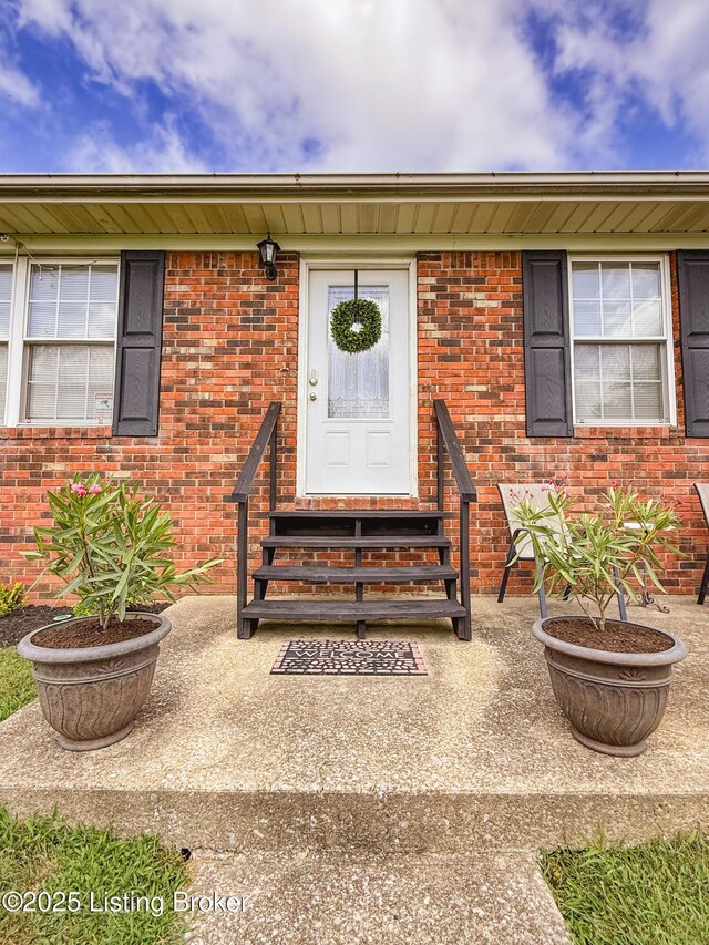 1410 Sycamore Ln, Leitchfield, KY 42754 - property entrance with brick siding