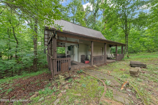 171 Cedar Point Rd, Bee Spring, KY 42207 - view of property exterior with a metal roof
