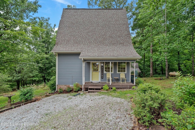 171 Cedar Point Rd, Bee Spring, KY 42207 - view of front of house featuring a shingled roof and covered porch