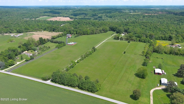 1974 N Grandview Church Rd, Cecilia, KY 42724 - overview of rural landscape with a heavily wooded area