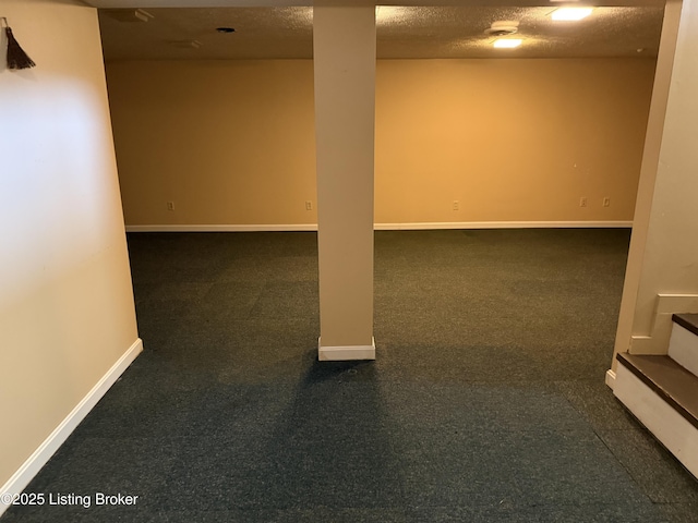 1001 Caney Fork Rd, Bardstown, KY 40004 - finished basement featuring carpet floors and a textured ceiling