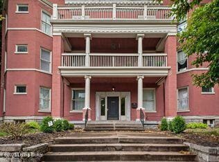1524 S 4th St, Louisville, KY 40208 - property entrance featuring a balcony and a porch