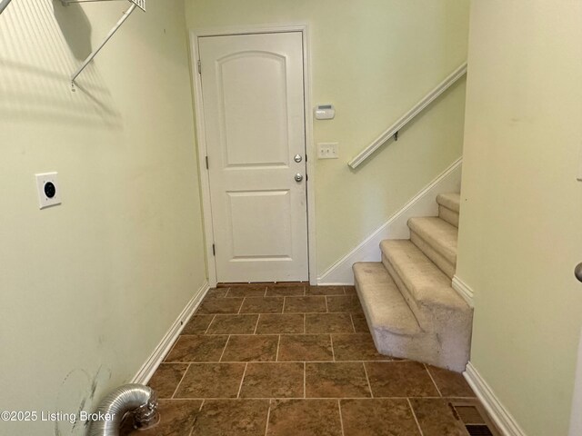 8 San Juan Ct, Elizabethtown, KY 42701 - laundry area featuring hookup for an electric dryer and baseboards
