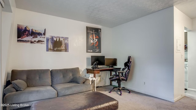 213 Fairfax Ave Apt 4, Louisville, KY 40207 - office featuring carpet flooring and a textured ceiling