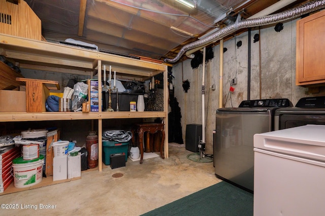1008 E Mailback Way, Crestwood, KY 40014 - unfinished below grade area with washer and dryer