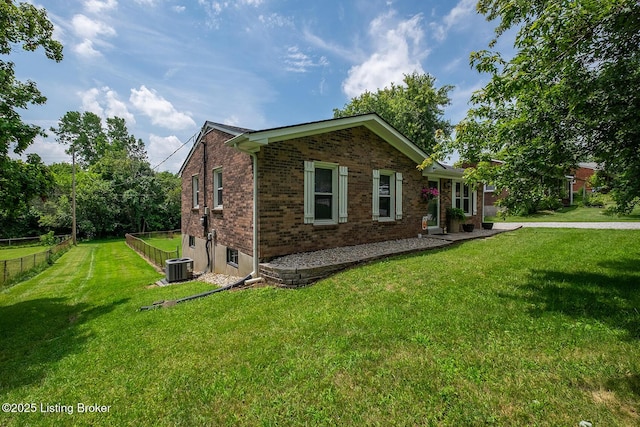 1008 E Mailback Way, Crestwood, KY 40014 - view of side of property with brick siding and a central air condition unit