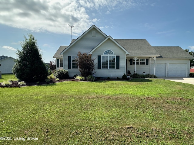64 Probus Rd, Leitchfield, KY 42754 - single story home with a garage, a front yard, and driveway