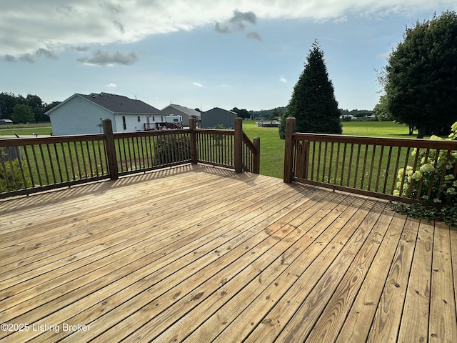64 Probus Rd, Leitchfield, KY 42754 - wooden terrace with a yard