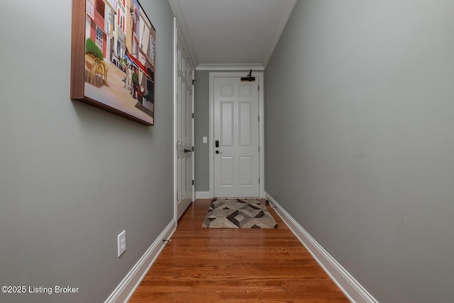 9508 Norton Commons Blvd Unit 102, Prospect, KY 40059 - hall with ornamental molding and wood finished floors