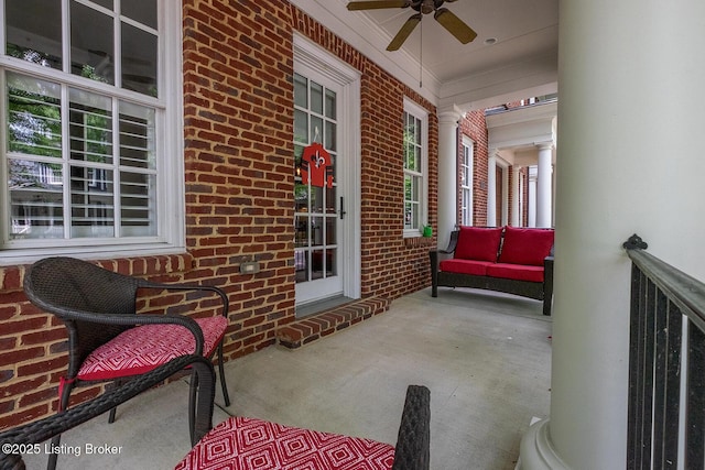 9508 Norton Commons Blvd Unit 102, Prospect, KY 40059 - porch featuring ceiling fan