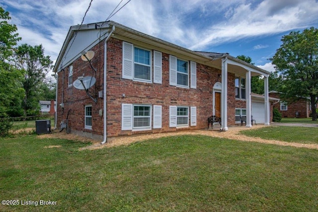 825 Crocus Dr, Radcliff, KY 40160 - view of front of house with brick siding and a garage