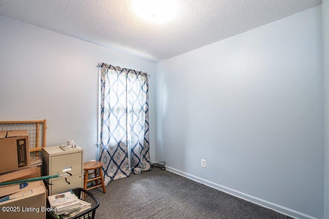 825 Crocus Dr, Radcliff, KY 40160 - carpeted home office with a textured ceiling and baseboards