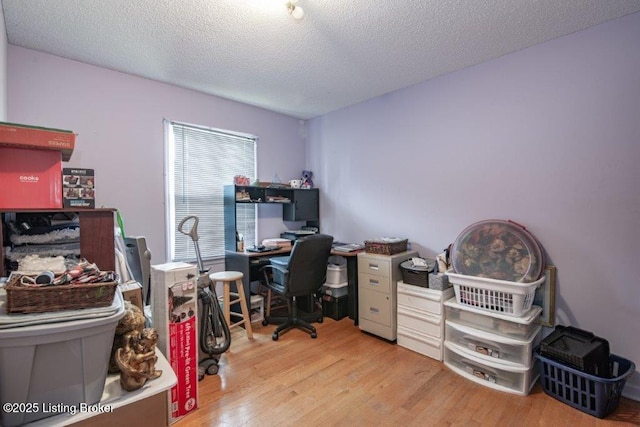 825 Crocus Dr, Radcliff, KY 40160 - office space with light wood-type flooring and a textured ceiling