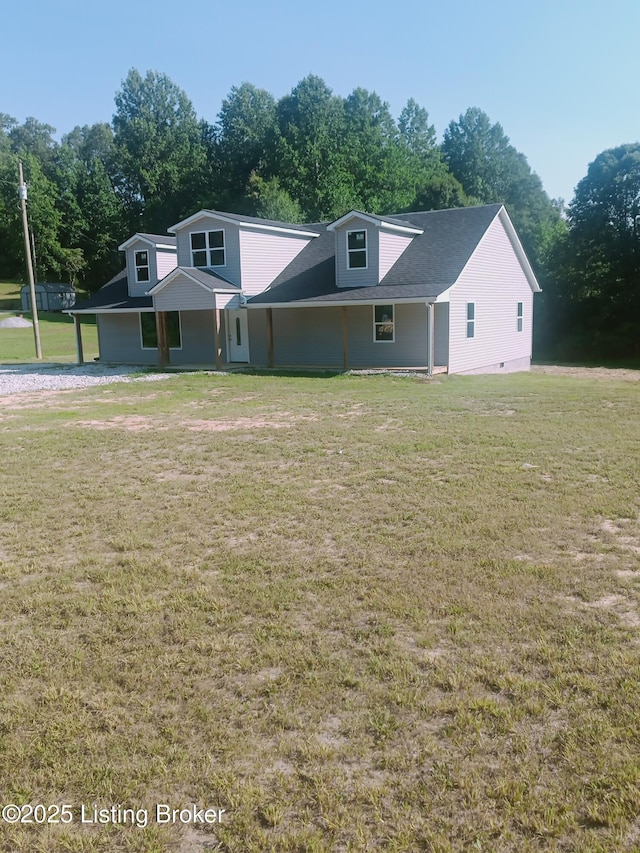 263 Fawn Hill Loop, Leitchfield, KY 42754 - view of front of house with a front yard and view of scattered trees