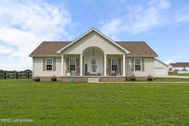 63 Davis Norton Ln, Harned, KY 40144 - view of front facade with a porch and a shingled roof