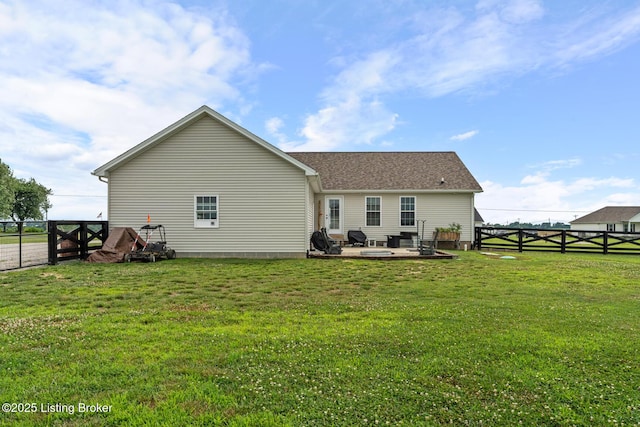 63 Davis Norton Ln, Harned, KY 40144 - rear view of property featuring a fenced backyard and a patio