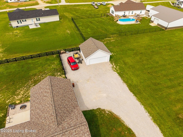 63 Davis Norton Ln, Harned, KY 40144 - aerial view of property and surrounding area featuring a pool area