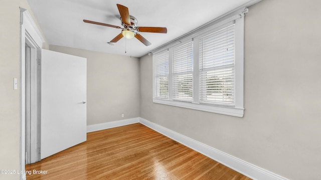 1910 Alfresco Pl, Louisville, KY 40205 - unfurnished bedroom featuring light wood finished floors and ceiling fan