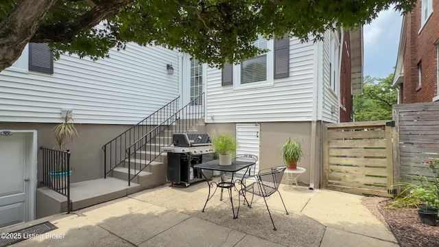 1910 Alfresco Pl, Louisville, KY 40205 - view of patio featuring grilling area and stairway