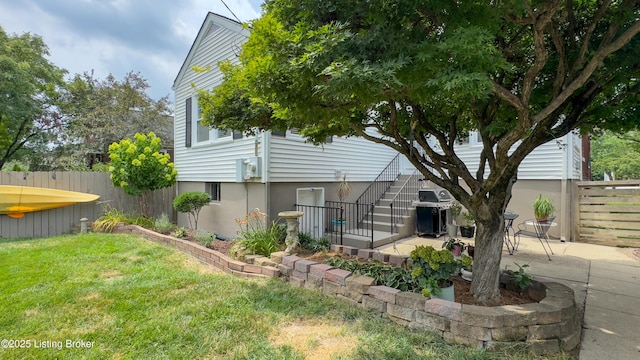1910 Alfresco Pl, Louisville, KY 40205 - view of yard featuring a patio and stairway
