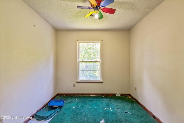 363 S Deepwood Dr, Radcliff, KY 40160 - carpeted empty room featuring a textured ceiling and a ceiling fan