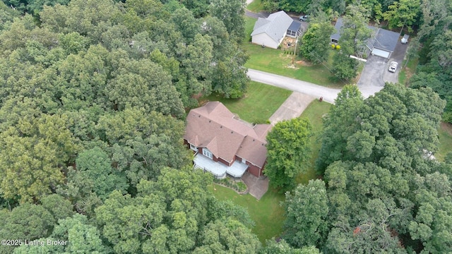 236 Bobwhite Rd, Brandenburg, KY 40108 - aerial overview of property's location featuring a forest