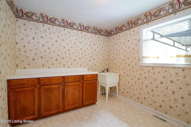 236 Bobwhite Rd, Brandenburg, KY 40108 - bathroom featuring wallpapered walls and tile patterned floors