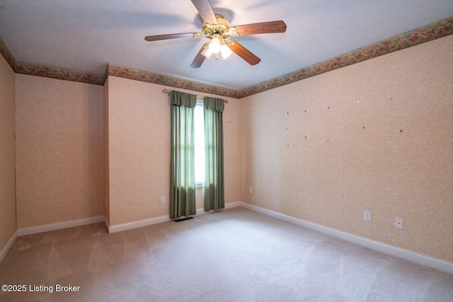 236 Bobwhite Rd, Brandenburg, KY 40108 - unfurnished room with light carpet and a ceiling fan